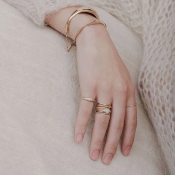 CATBIRD 14k gold opal FLORENCE SOLITAIRE RING engagement - Picture 3 of 6